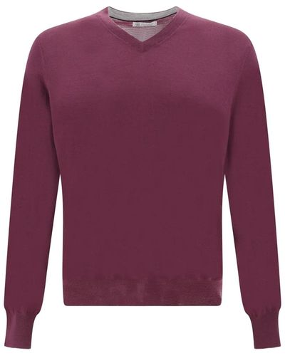 Brunello Cucinelli Wool Sweater - Purple