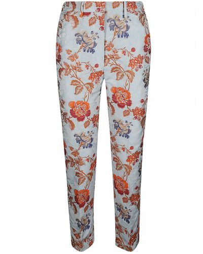 Etro Floral Print Trousers - Multicolour