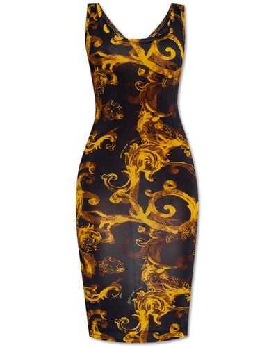 Versace Slip Dress - Orange