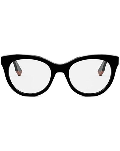 Fendi Cat-eye Frame Glasses - Black