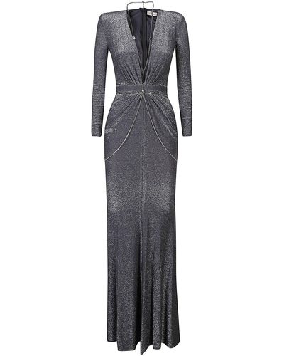 Elisabetta Franchi Carpet Long Dress - Grey