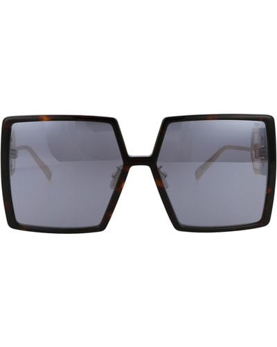Philipp Plein Logo-plaque Square-frame Sunglasses - Multicolor