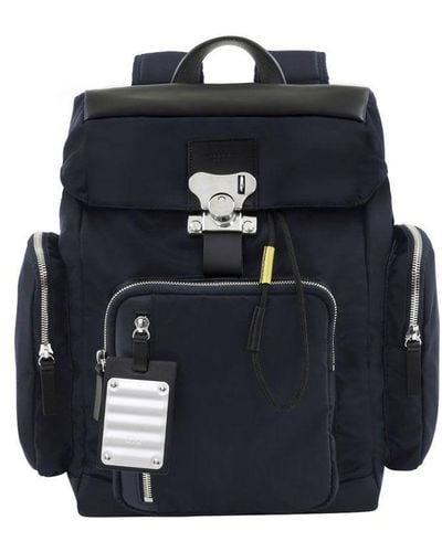Fpm Nylon Bank On The Road-butterfly Pc Backpack S - Blue