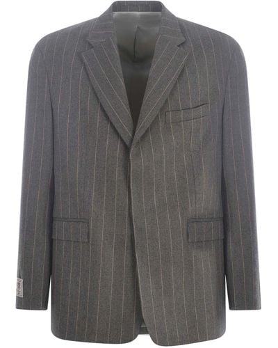 FAMILY FIRST Single-Breasted Jacket Family First - Gray