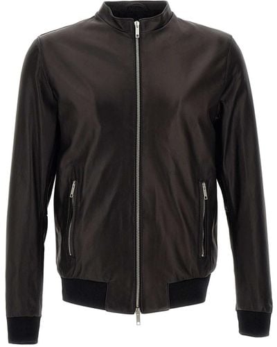 Mono Art Lucky Leather Jacket - Black