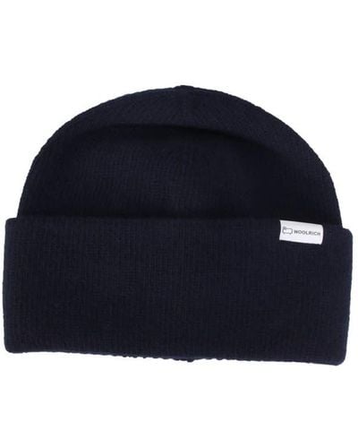 Woolrich Wool And Cashmere Hat - Blue