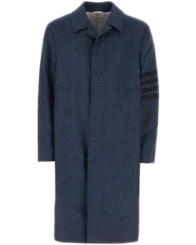 Thom Browne Wool Coat - Blue