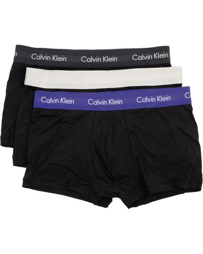 Calvin Klein Low Rise Cotton Boxer - Black