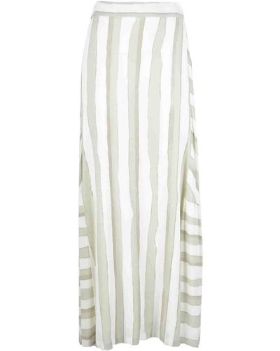 Lorena Antoniazzi S / Gray Skirt - White