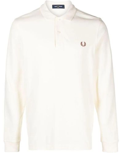 Fred Perry Fp Long Sleeve Plain Shirt - White