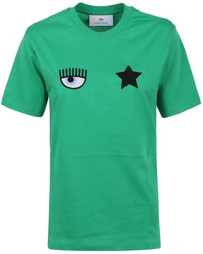 Chiara Ferragni Eye Star T-Shirt - Green