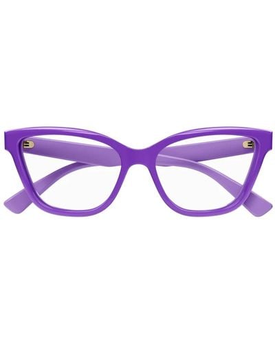 Gucci Gg1589O Linea Lettering Eyeglasses - Purple