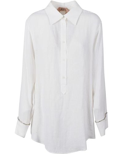 N°21 Long-Sleeved Shirt - White