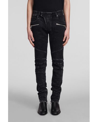 Balmain Jeans In Black Cotton