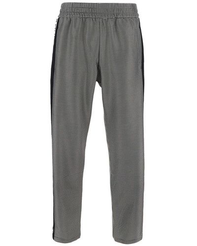 Fendi Pied De Poule And Joggers - Grey