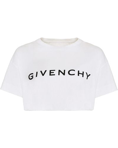 Givenchy Cropped Logo T-Shirt - White