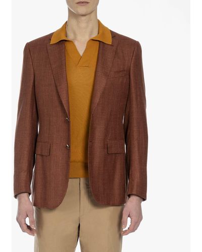 Larusmiani Godard Tailored Jacket Blazer - Brown