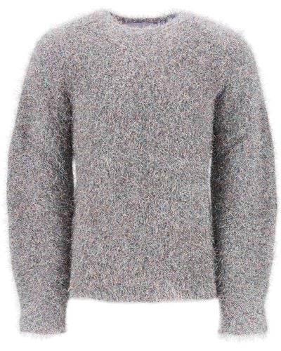 Jil Sander Lurex And Mohair Sweater - Gray
