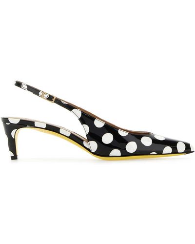 Marni Printed Leather Rhythm Court Shoes - Multicolour