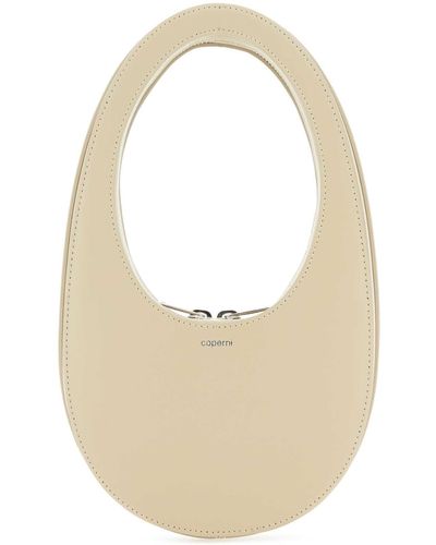 Coperni Leather Mini Swipe Handbag - White