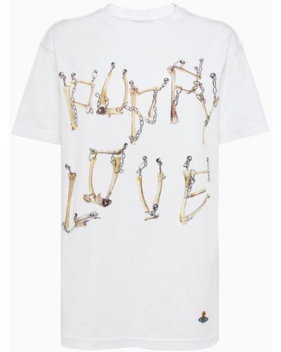 Vivienne Westwood Bones And Chain T-Shirt - White