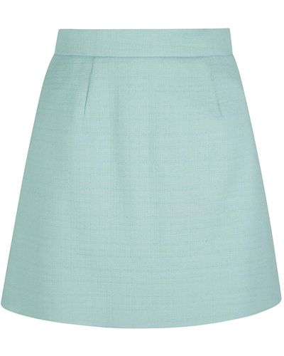Patou Iconic Mini Skirt - Green