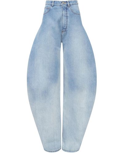 Alaïa Pantalon Large - Blue