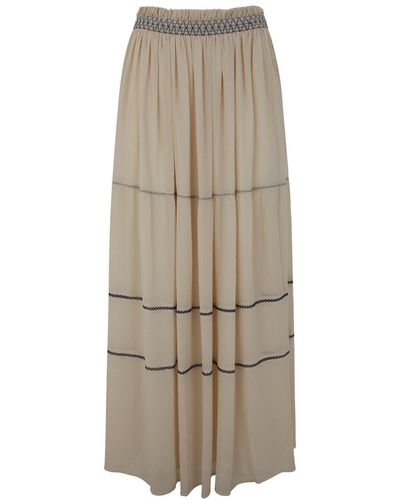 See By Chloé Pleated Skirt - Natural