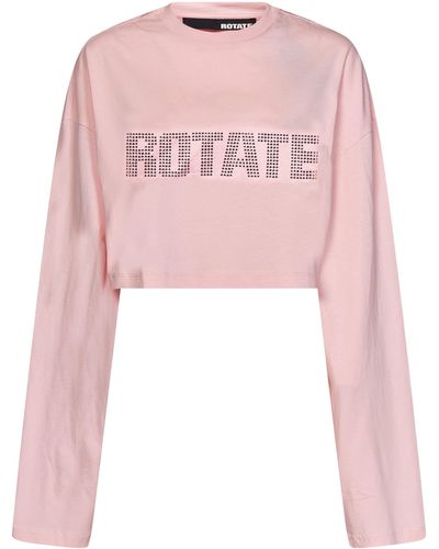 ROTATE BIRGER CHRISTENSEN Rotate T-shirt - Pink