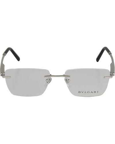 BVLGARI Rimless Classic Glasses - Metallic