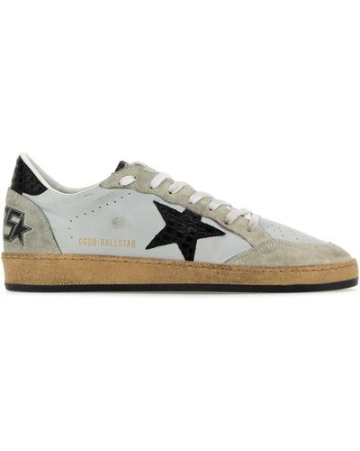 Golden Goose Leather Ball Star Trainers - Multicolour