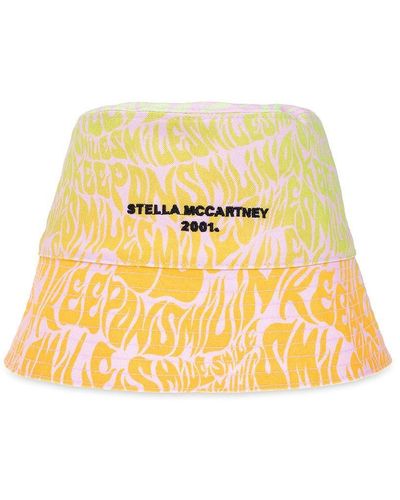 Stella McCartney Patterned Bucket Hat - Yellow