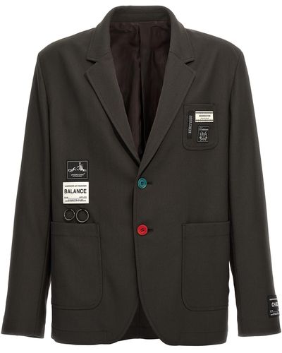 Undercover 'Chaos And Balance' Single-Breasted Blazer - Black