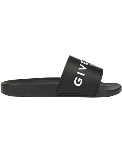 Givenchy Slide Flat Sandals - Black