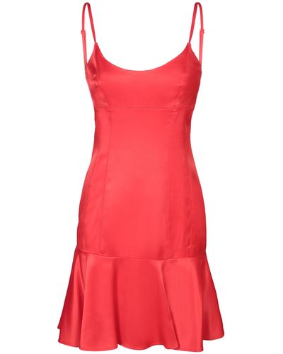 Moschino Satin Mini Dress - Red