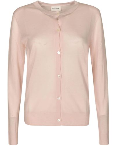 P.A.R.O.S.H. Boat Neck Cardigan - Pink