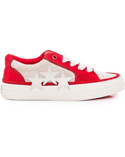 Amiri Sunset Skate Low Trainers - Red