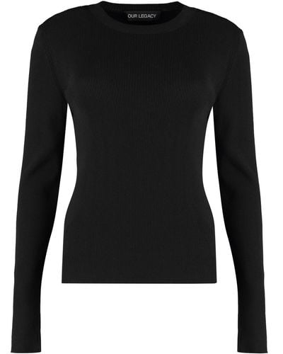 Our Legacy Compact Long Sleeve T-Shirt - Black
