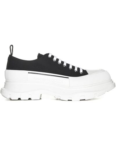 Alexander McQueen Tread Slick Low Top Sneakers - White