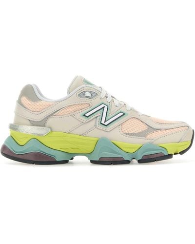 New Balance Mesh And Leather 9060 Trainers - Green