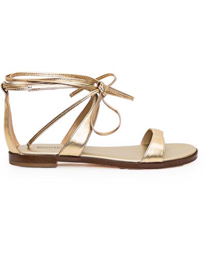 Michael Kors Leather Sandal - Natural