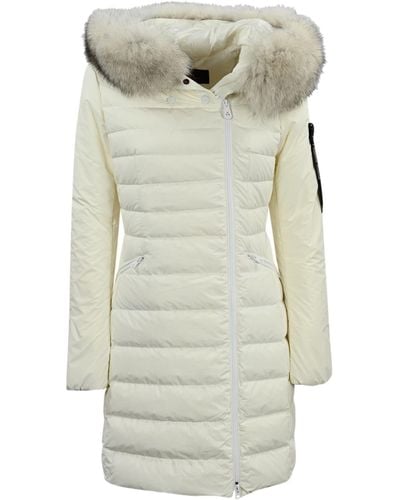 Peuterey Down Jacket With Fur Seriola Ml 04 Fur - Gray