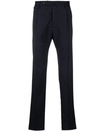 Tagliatore Slim-cut Tailored Pants - Blue