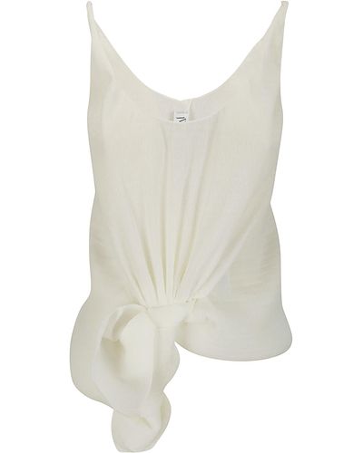 JW Anderson Knot Front Strap Top - White