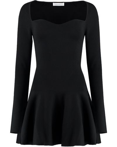 Nina Ricci Knitted Dress - Black