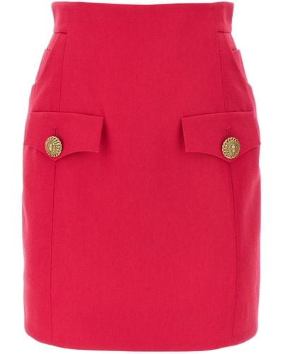 Balmain Mini Skirt Skirts - Red