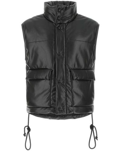Nanushka Synthetic Leather Padded Jacket - Black