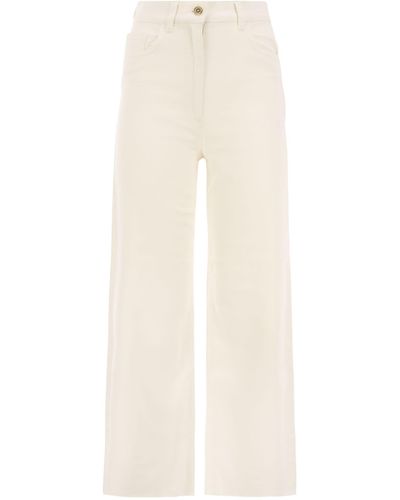 Elisabetta Franchi Five-Pocket Jeans - Natural