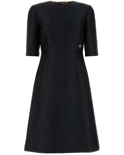 Dolce & Gabbana Jacquard Dress - Black