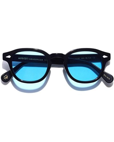 Moscot Lemtosh Sun Black (celebrity Blue) Sunglasses